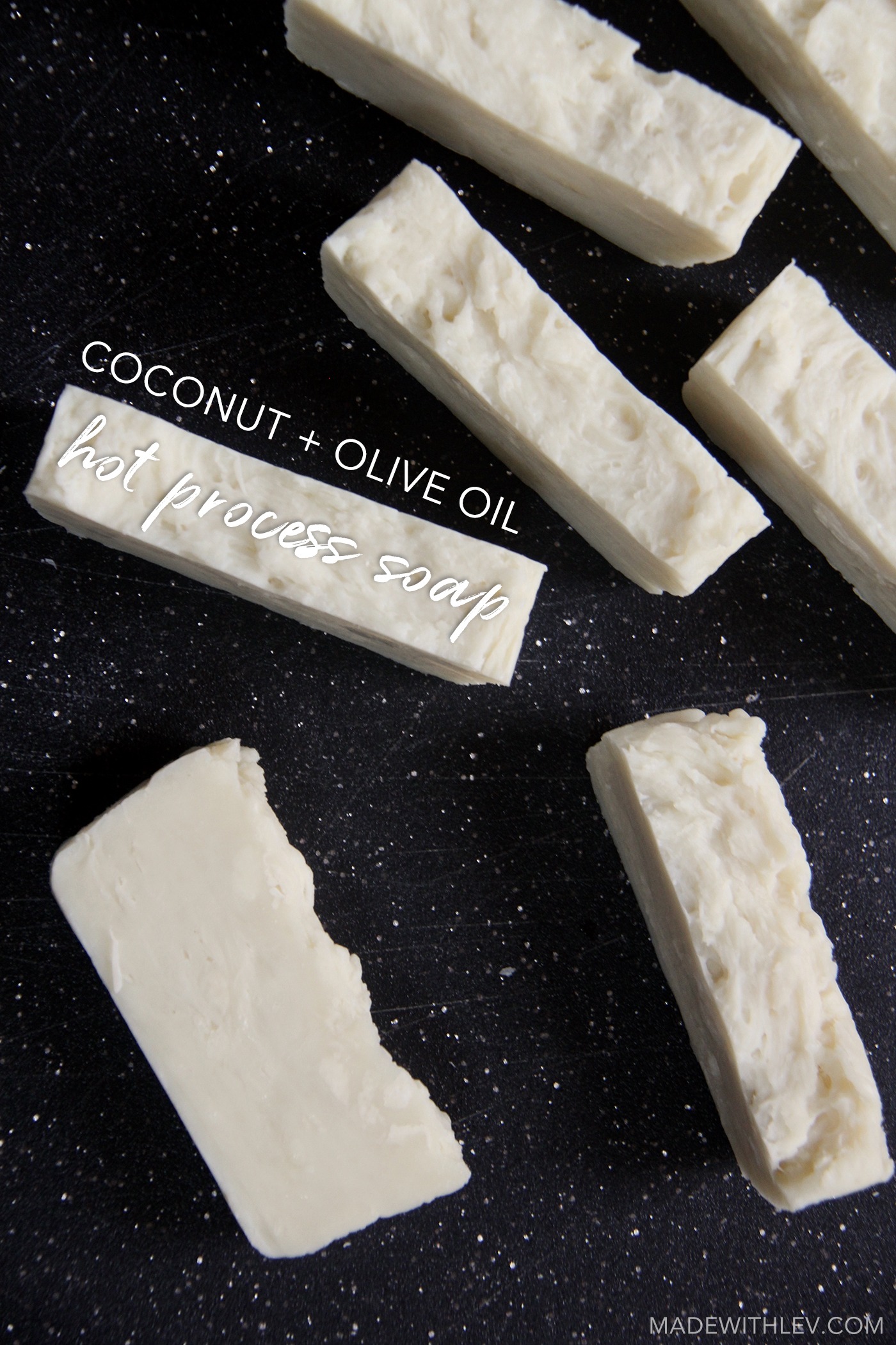 Coconut + Olive Oil Hot Process Soap ⋆ Made With Lev